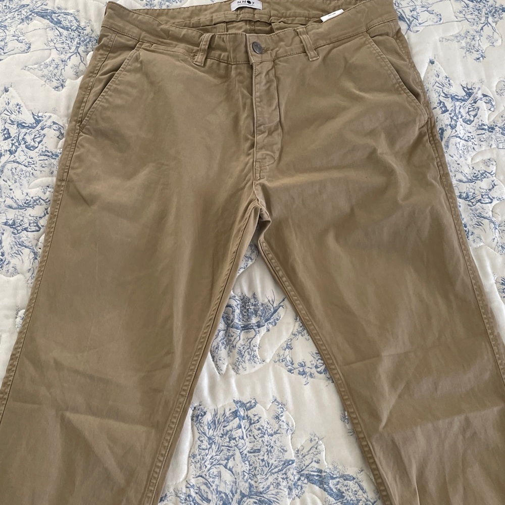 NN07 No Nationality khaki Pants Tailored Chino 34 / 32 butter soft Tessuti